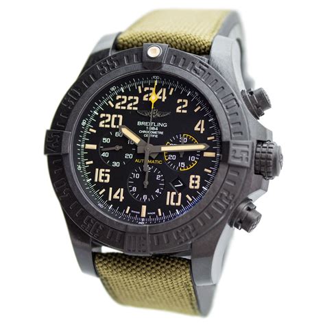 breitling avenger hurricane military xb12101a bf46-283s|xb12101a/bf46/283s.x Breitling Avenger Hurricane Mens Watch.